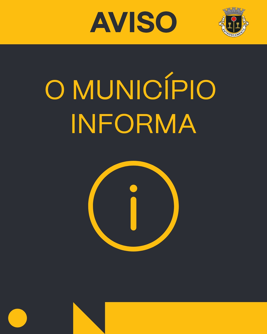 Aviso à população - Consumo de água