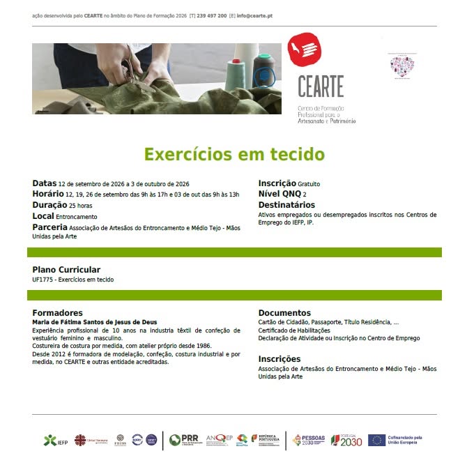 Inscrições Abertas: ações de costura